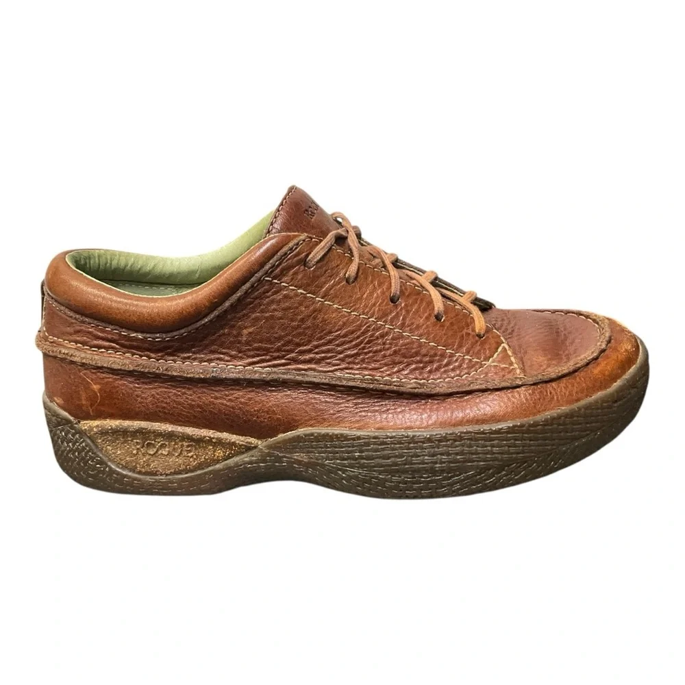 🪵‎ ROGUE Rustic Leather Moc Oxfords | Men’s 7.5 Trail/Hiking Shoes
